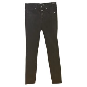 Veronica Beard Black Debbie 10" Skinny Jeans size 27